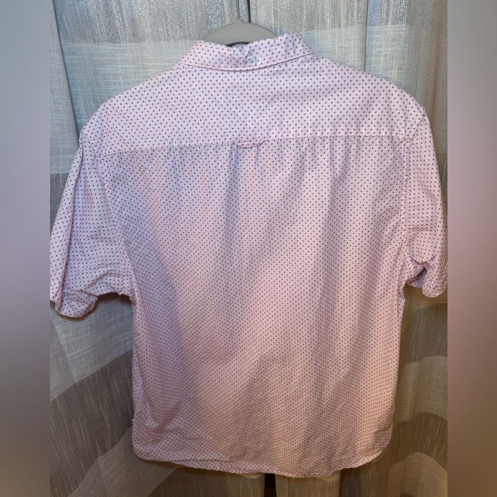 Denim & Flower Light Pink Short Sleeve Button-Down Shirt - Picture 3 of 6